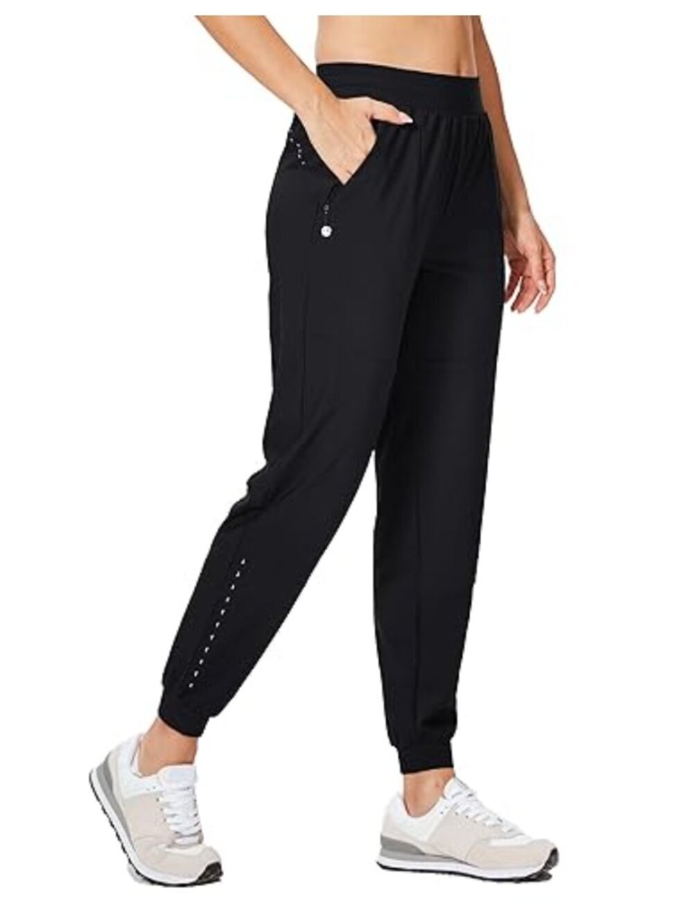 Athletic Joggers Pants Quick Dry Lightweight with Zipper Pockets UPF 50+